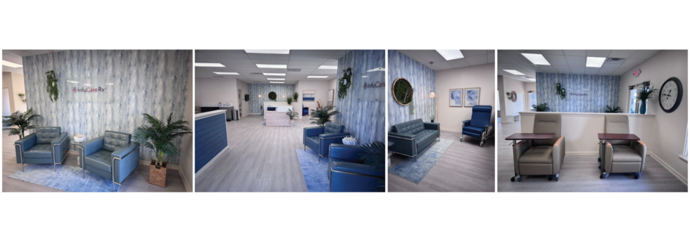 Interiors of InfuCare Rx's new infusion suite in Hershey, PA